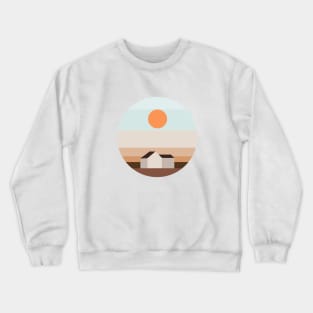 Sunset Landscape Minimalist Crewneck Sweatshirt